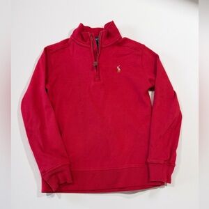 Polo by Ralph Lauren Red Quarter-Zip Sweater
